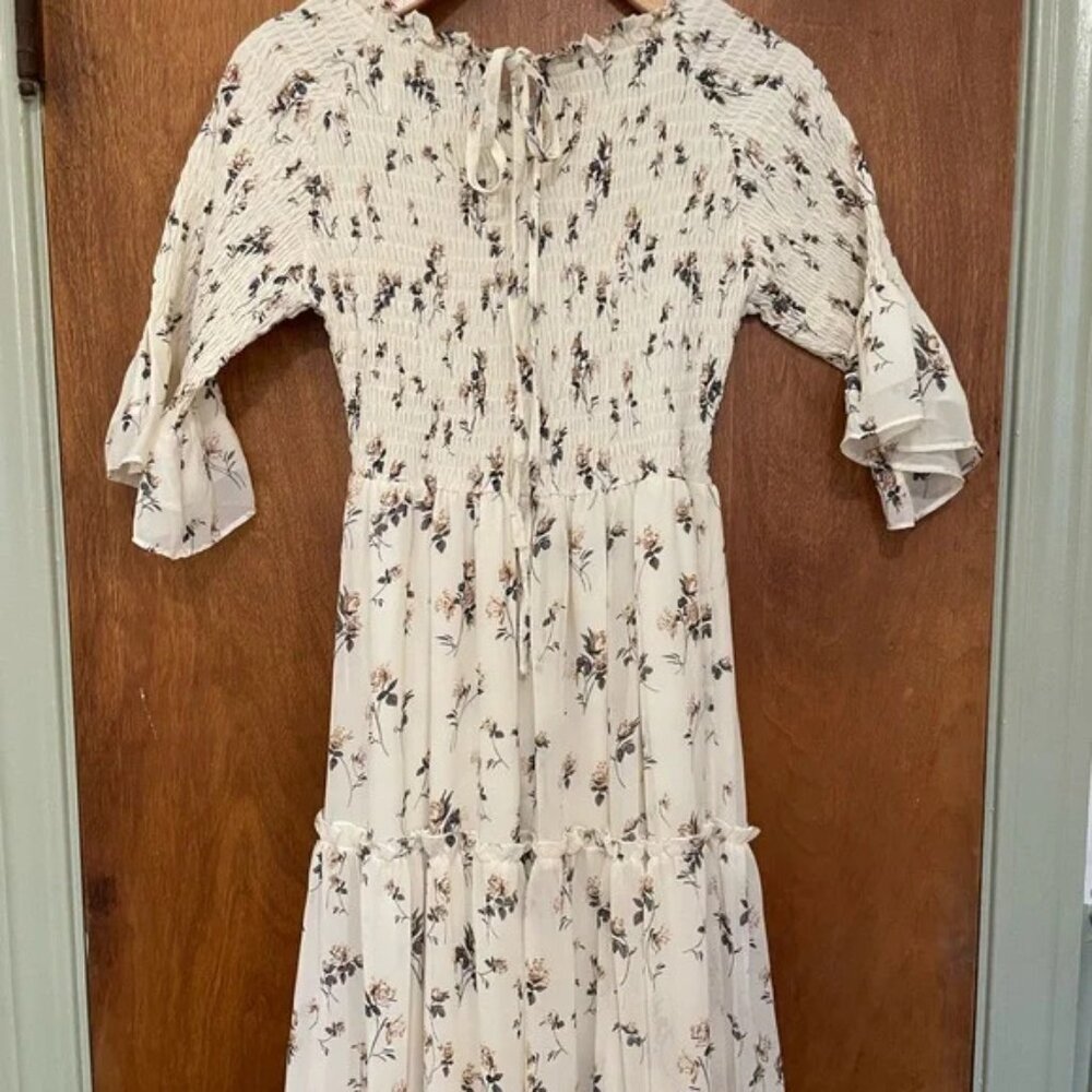 JessaKae Wandering Willoughby Smocked Floral Dress — XL - Picture 3 of 4